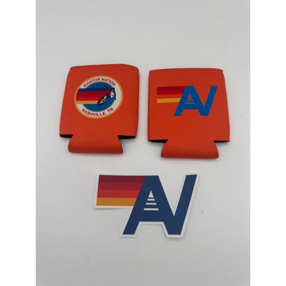 Aviator Nation Koozies and Sticker